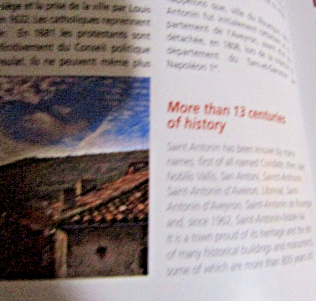 SAINT ANTONIN NOBLE VAL PAPERBACK BOOK 2014 63 PAGES 9.5 X 6.5 IN