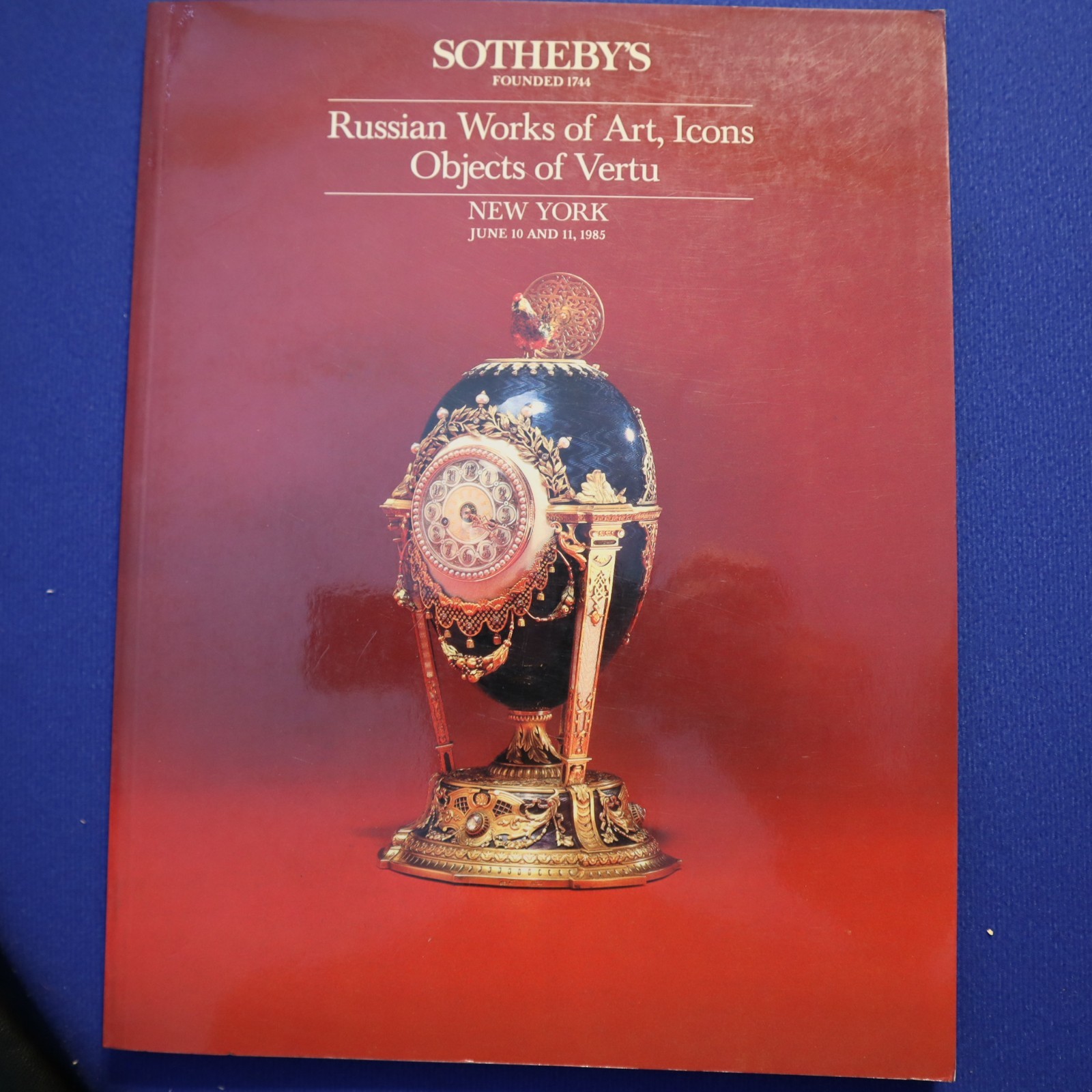 RUSSIAN ROYALTY AUCTION CATALOG 1985 SOTHEBY’S , 150 PAGES IN ENGLISH EX+
