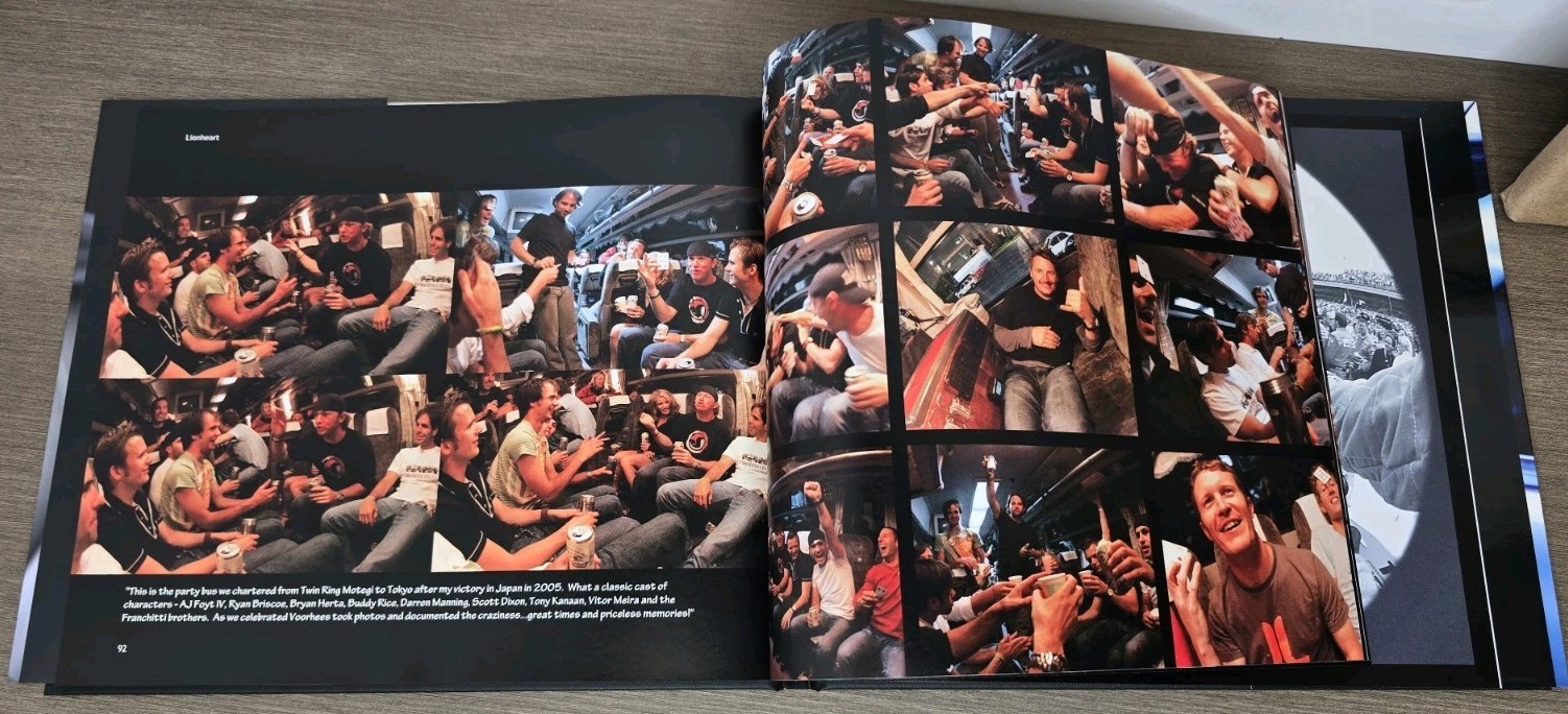 Dan Wheldon LionHeart Book Hard Cover Dust Jacket 120 Pages Indy 500