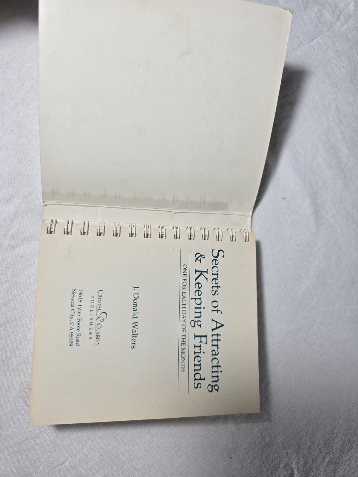 Secrets Of Attracting And Keeping Friends Affirmations Walters 1990 Vintage Book