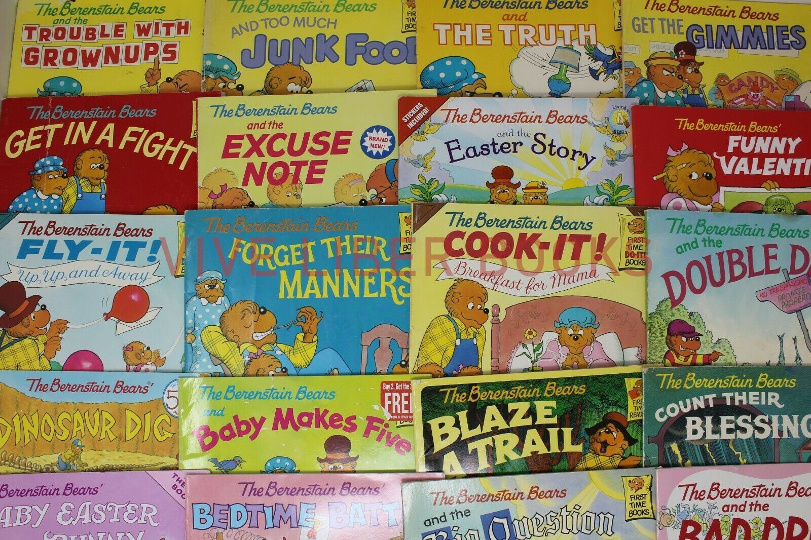 Lot of 10 Berenstain Bears Books Children Kids Picture Random Titles Unsorted