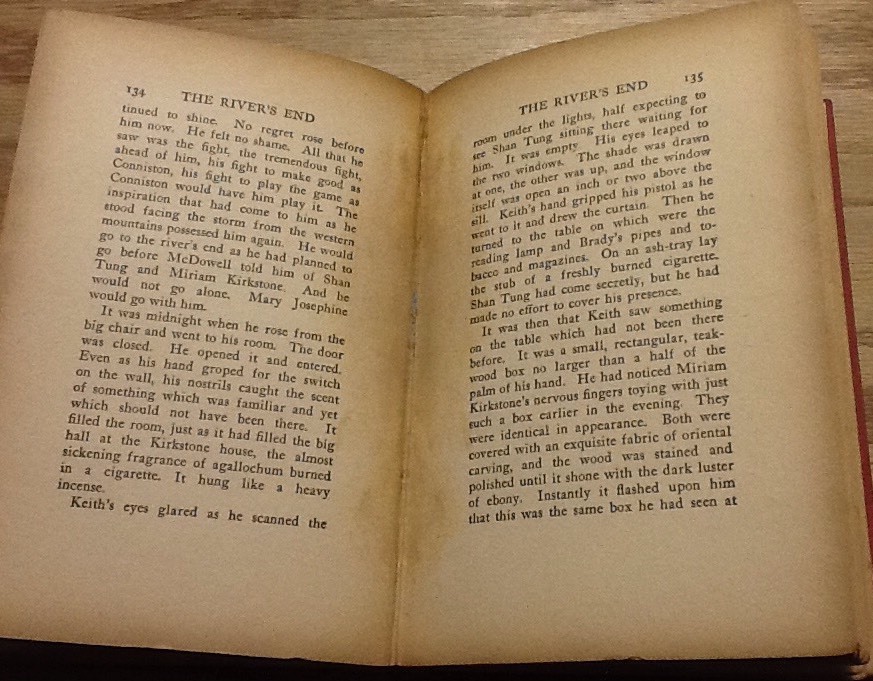 The Rivers End, Curwood, Hc, 303 Pages, 1919