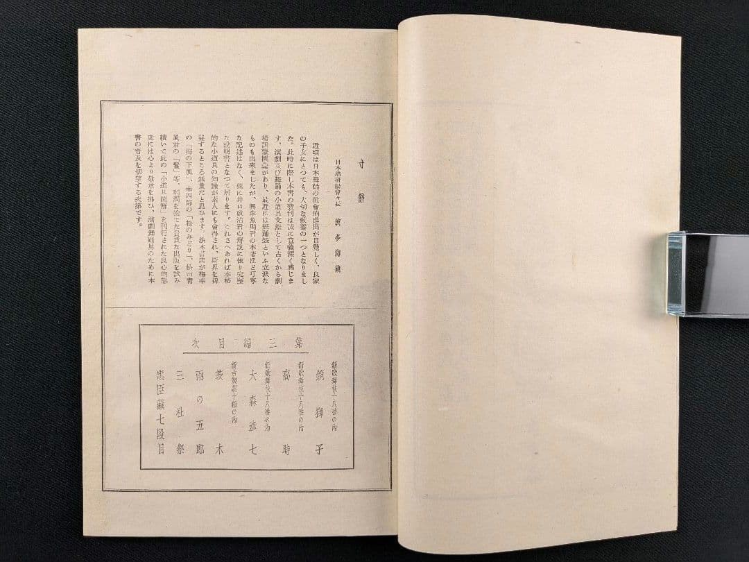 Illustrated Plays and Dances Vol.3 Lion Colored Woodblock with Bag 9.3×6.3in