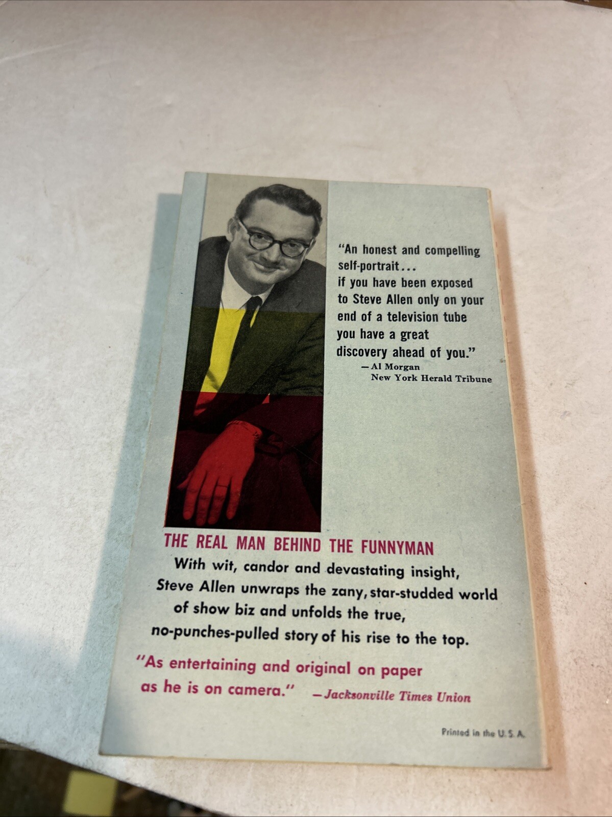 Steve Allen An Autobiography Mark It And Strike It vintage paperback 1963