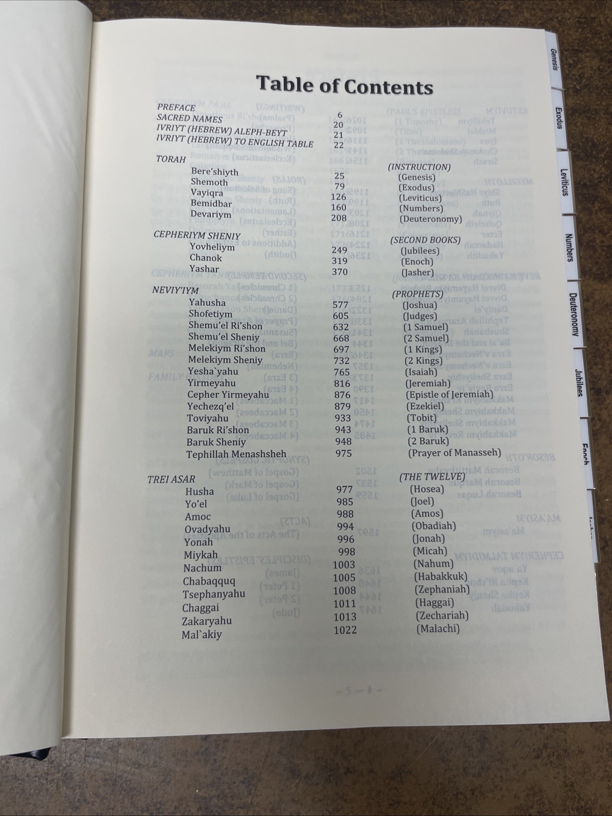 Eth Cepher Bible 3rd Edition, Rev 1 – 2018 Hardcover VG Torah Judaism Tabbed