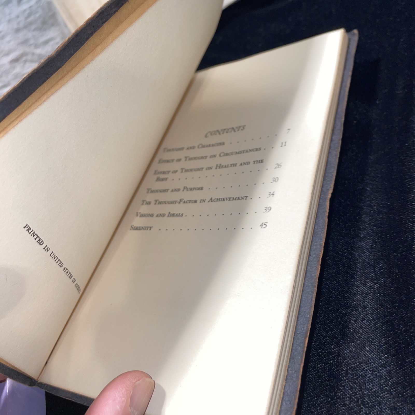 As A Man Thinketh, by James Allen, RARE Leather Authorized Edition Booklet w/Box