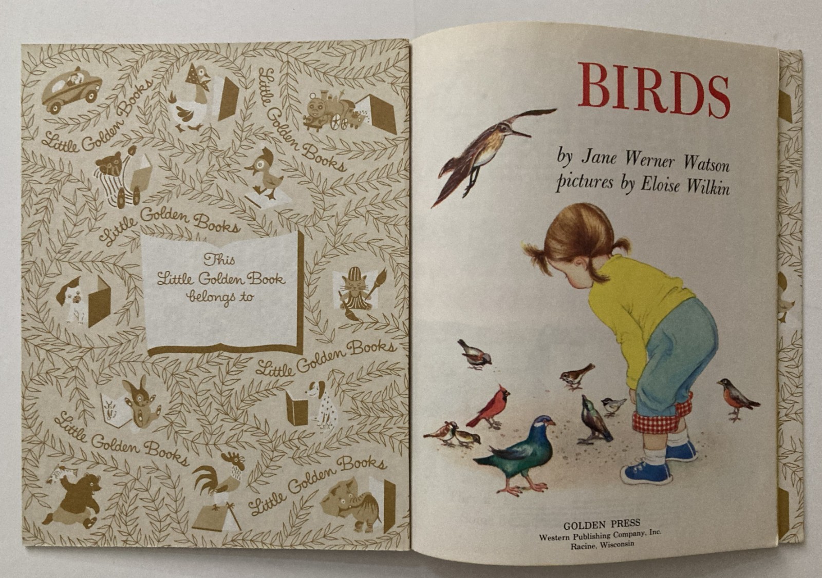 VTG Eloise Wilkin Little Golden Book Lot 4 1980s Where Did the Baby Go New Birds