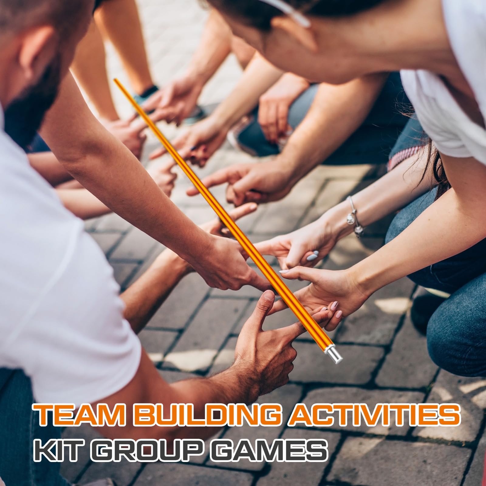 WinnerWhy 1 Pcs Helium Stick Game Team Building Game for Work Corporate Team