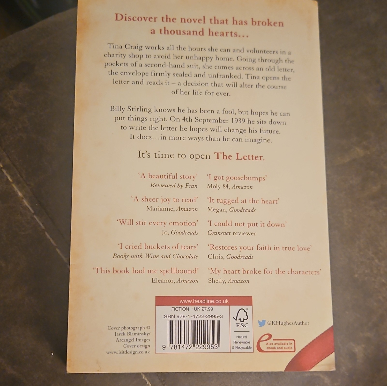 Kathryn Hughes The Letter 2016 Paperback Headline Publishing Group 416 Pages