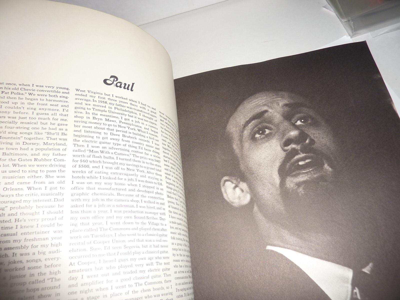 Peter, Paul And Mary Paperback Book 1964 Photos History 13″ X 10″ 32 Pages Good