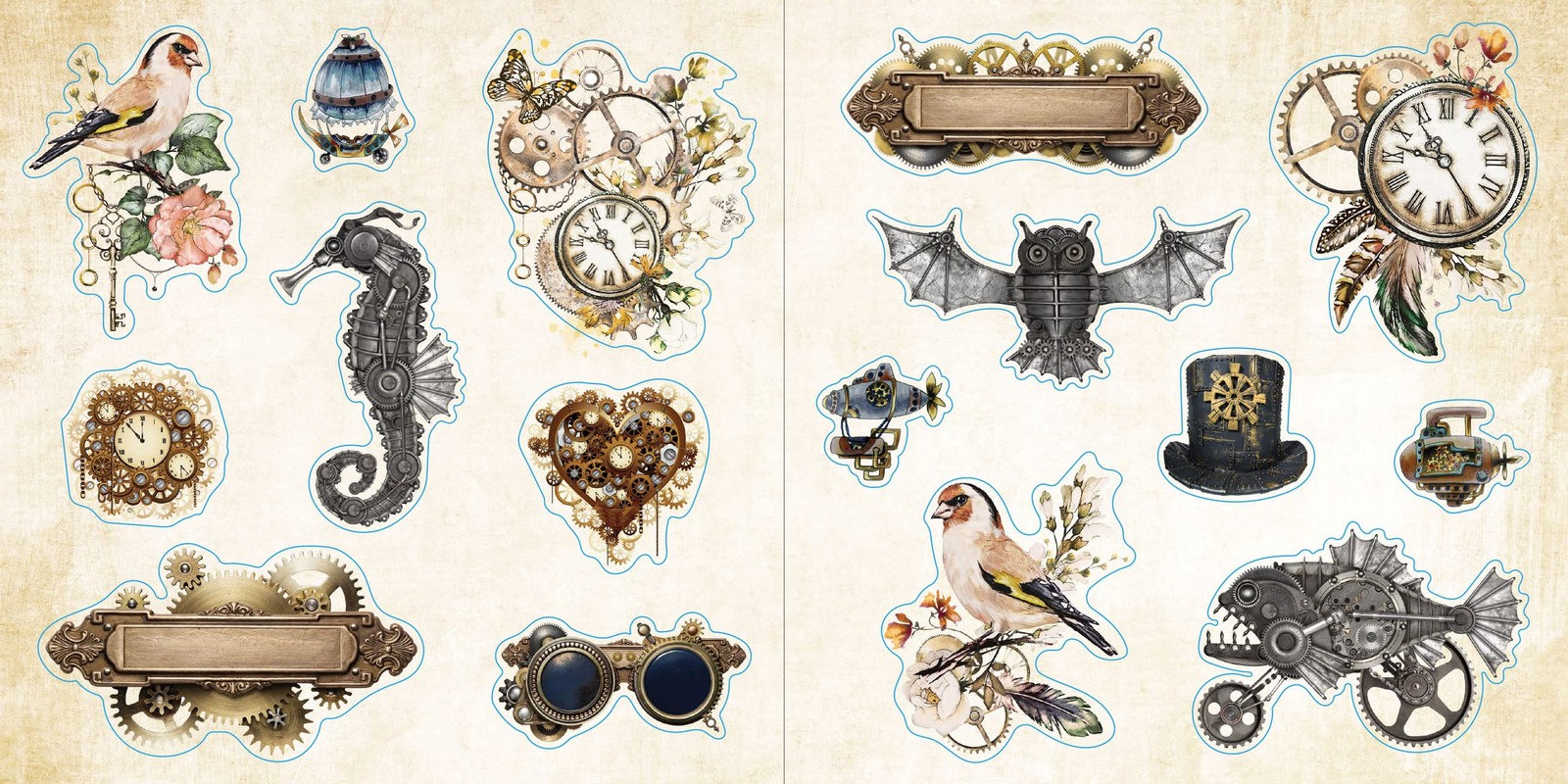 Loads of Ephemera Sticker Book (Over 580 stickers!)