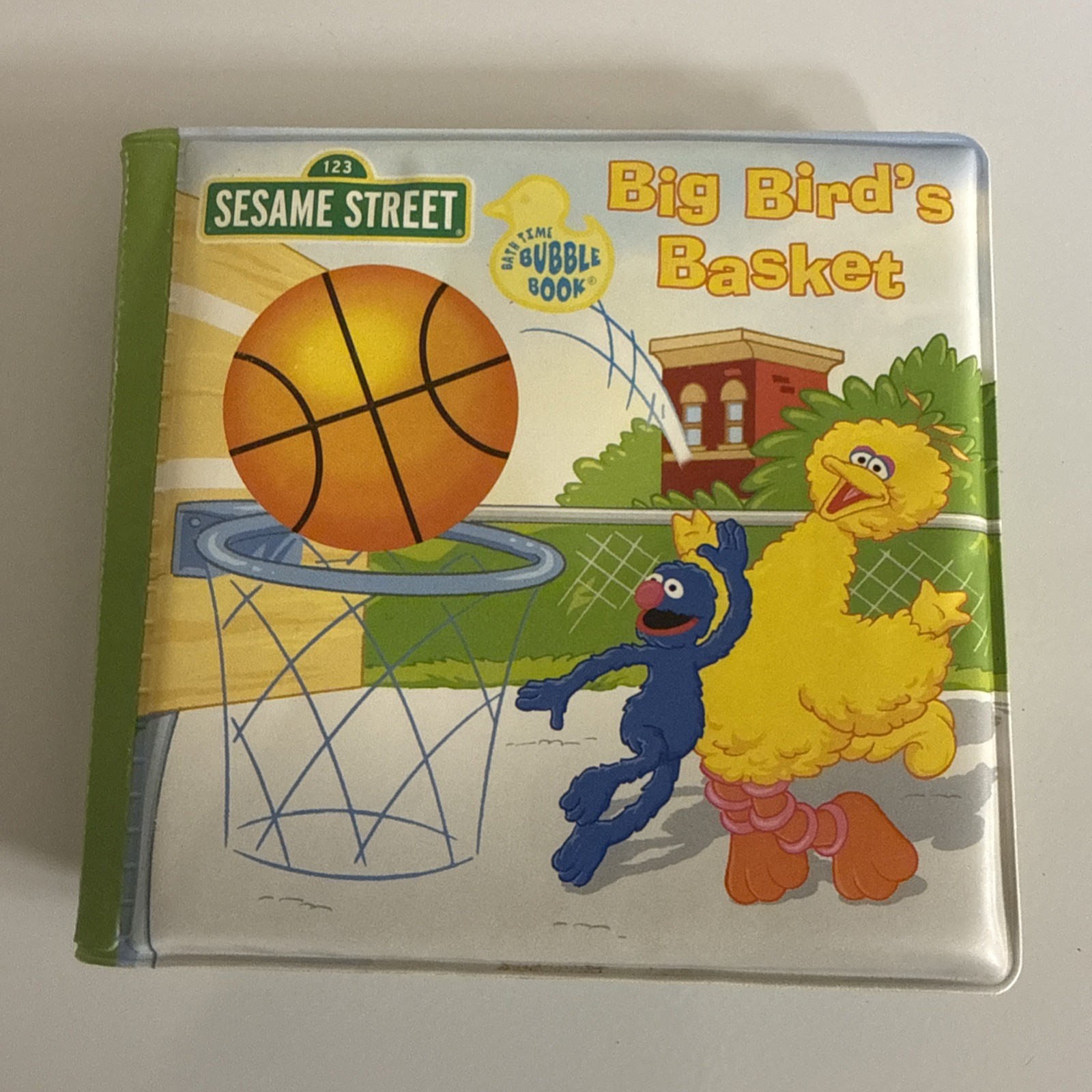 1 Pcs Sesame Street Big Bird’s Basket Bubble Book – Great For Bath Time – New