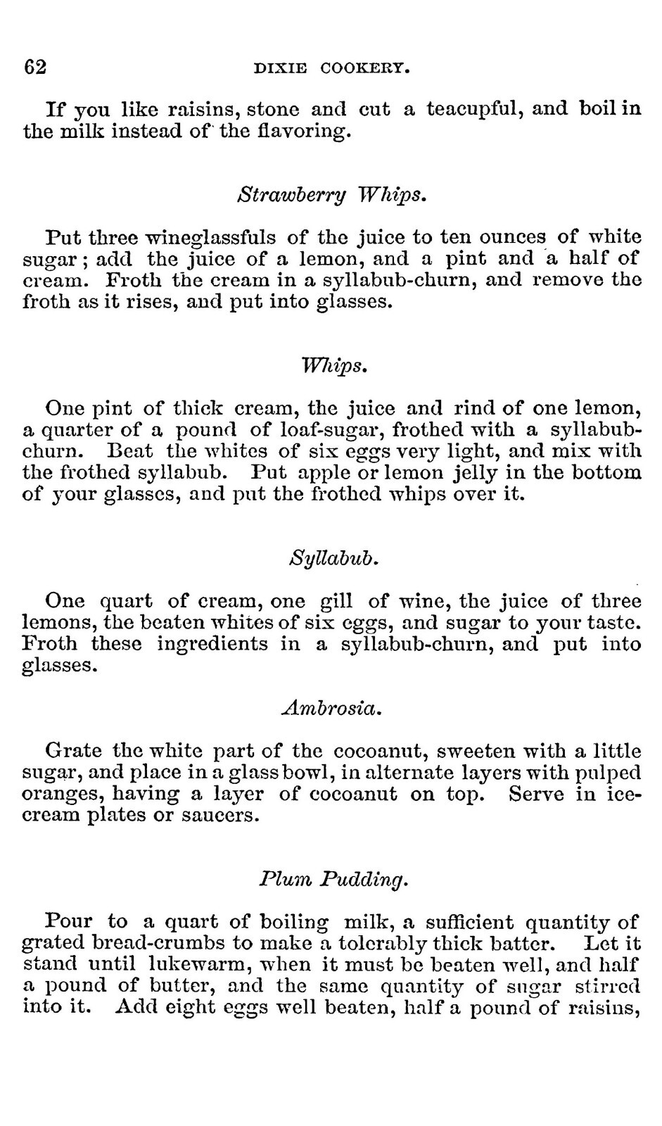 1867 Dixie Cookery Cook Book 120 Pages