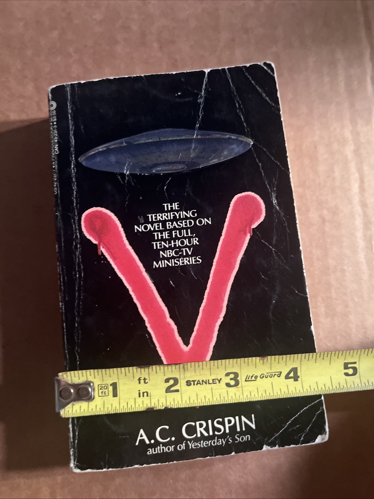 V by A.C. Crispin 1984 1st Edition TV MiniSeries SciFi PB Signed by A.C. Crispin