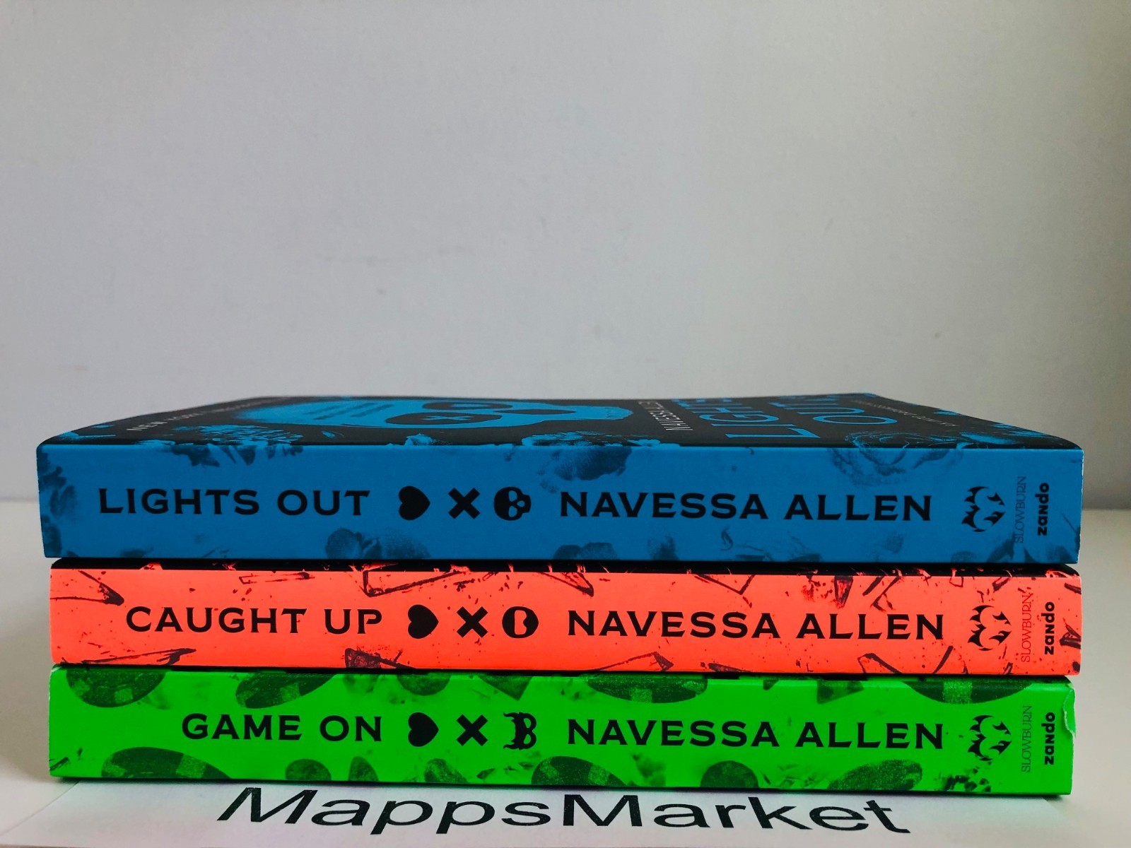 SIGNED IN PERSON Lights Out (Into Darkness #1) by Navessa Allen (2024, Trade PB)