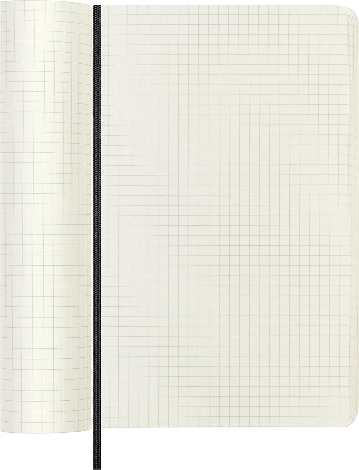 Classic Notebook, Soft Cover, Large (5″ x 8.25″) Squared/Grid, Black, 240 Pages
