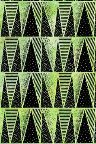 Journal Notebook Abstract Triangles Pattern 4: 162 Lined and Numbered Pages…
