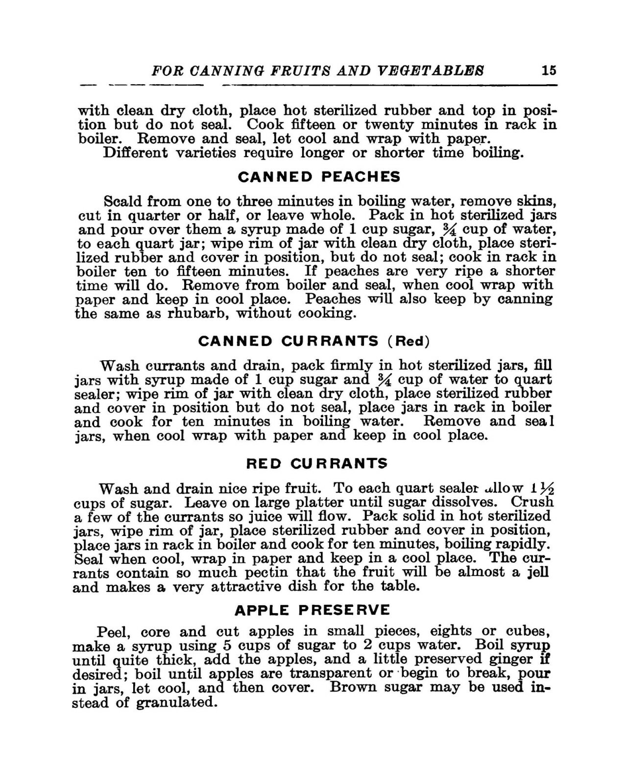 Valuable Recipes For Canning Fruits And Vegetables 1920 (30 Pages)