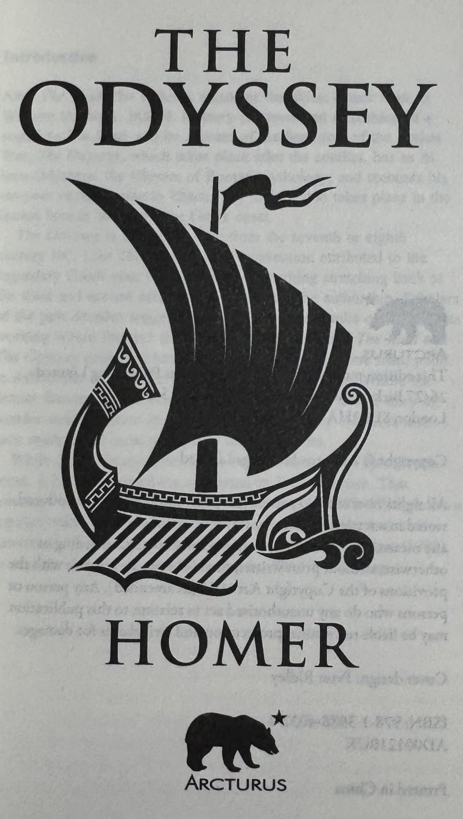 The Odyssey Homer Arcturus Ornate Classics Series Gilt Page Edges