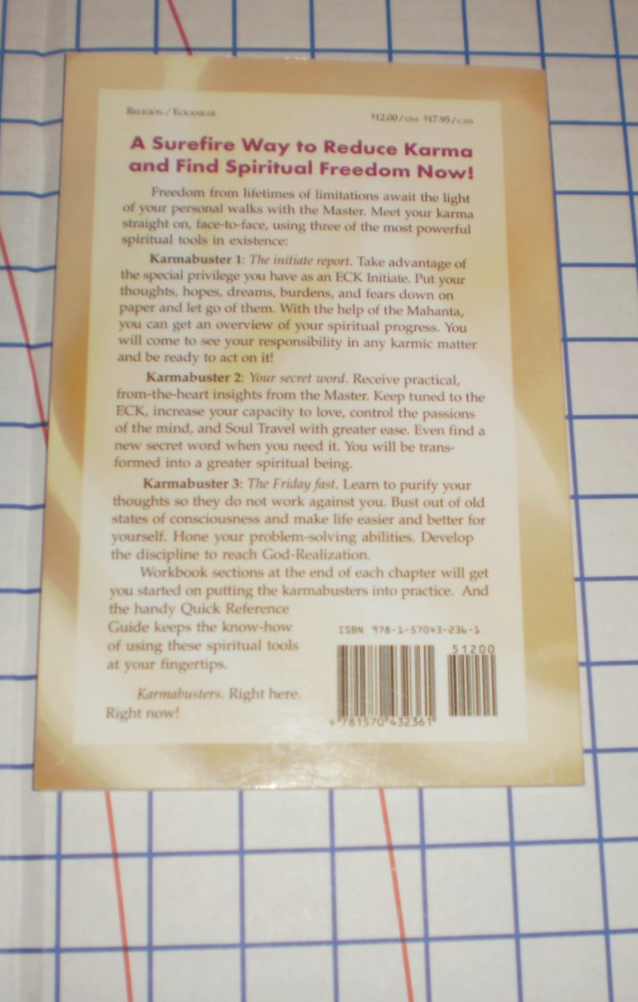 Karmabusters : Three Spiritual Tools for Initiates of the Second Circle