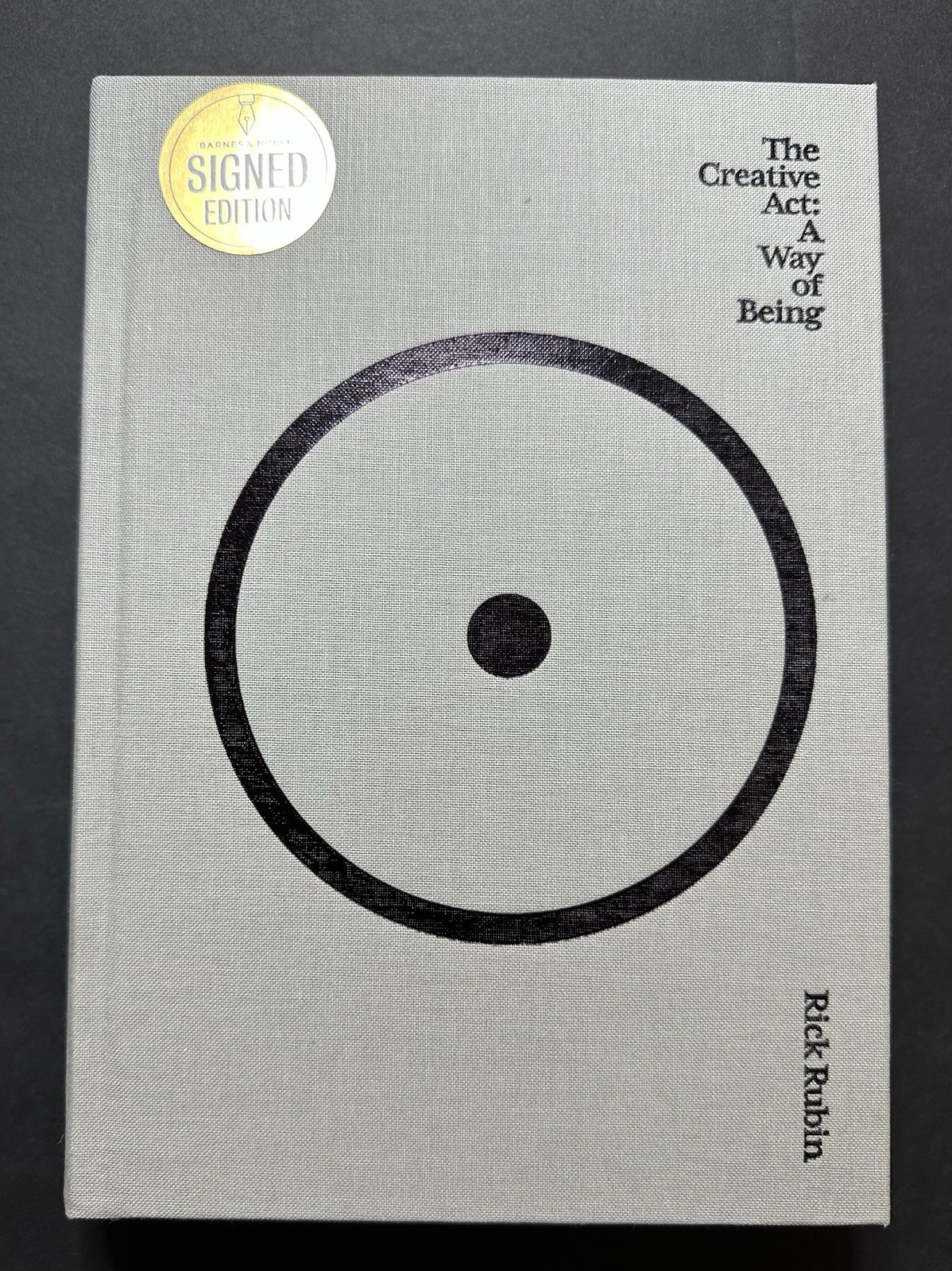 Rick Rubin Signed Autographed Book The Creative Act A Way of Being New Hardcover