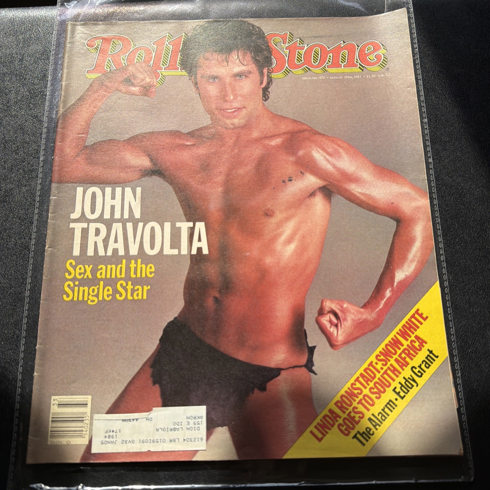 Vintage Rolling Stone Magazine August 18, 1983 #402 John Travolta 325