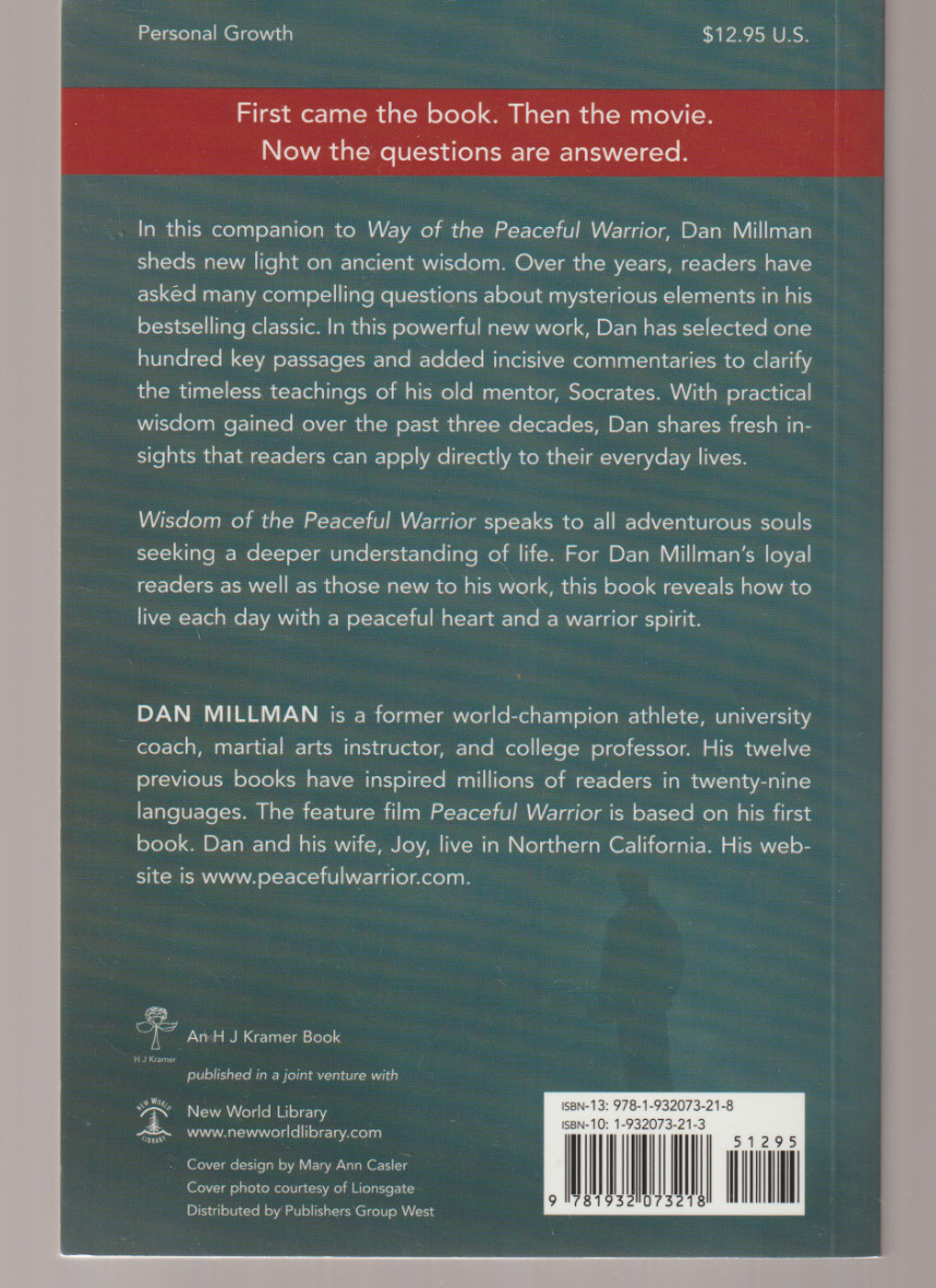 Wisdom Of The Peaceful Warrior TPB 2006 1st New World Library Dan Millman Way