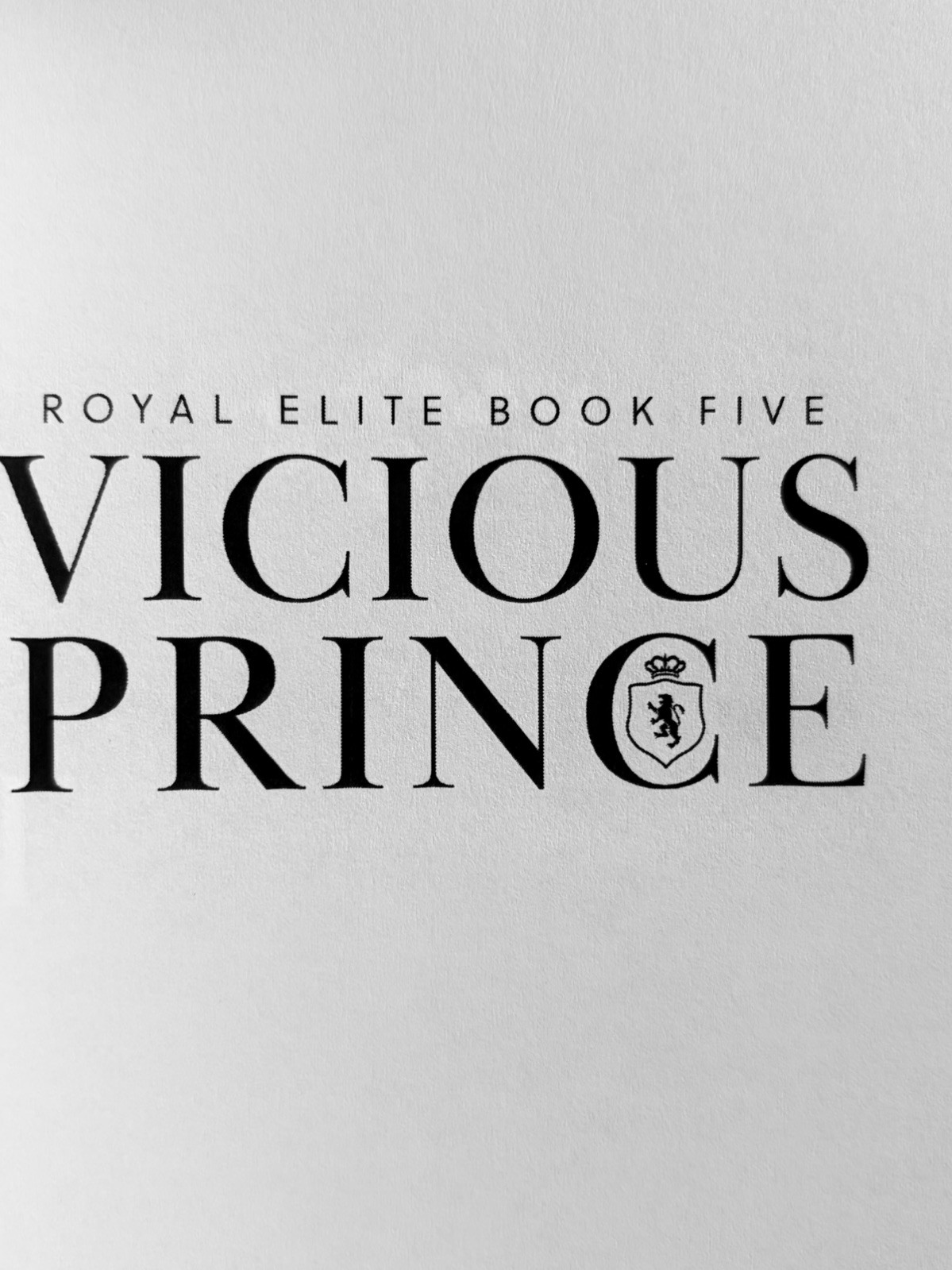 Vicious Prince: Special Edition Print Trade PBK (Royal Elite Book #5) Rina Kent