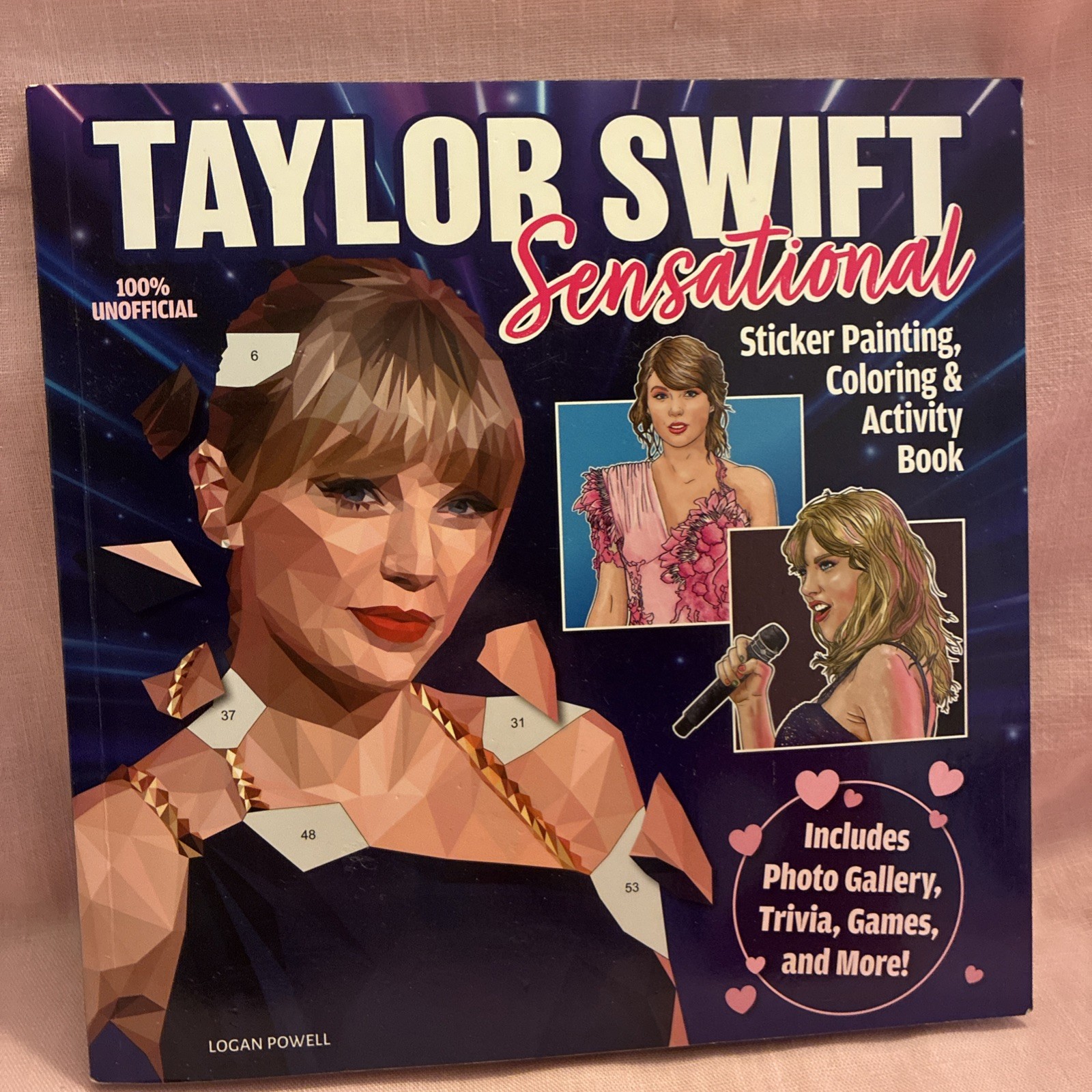 Taylor Swift Sensational Sticker Coloring Trivia Activity Book 110+ Pages NEW