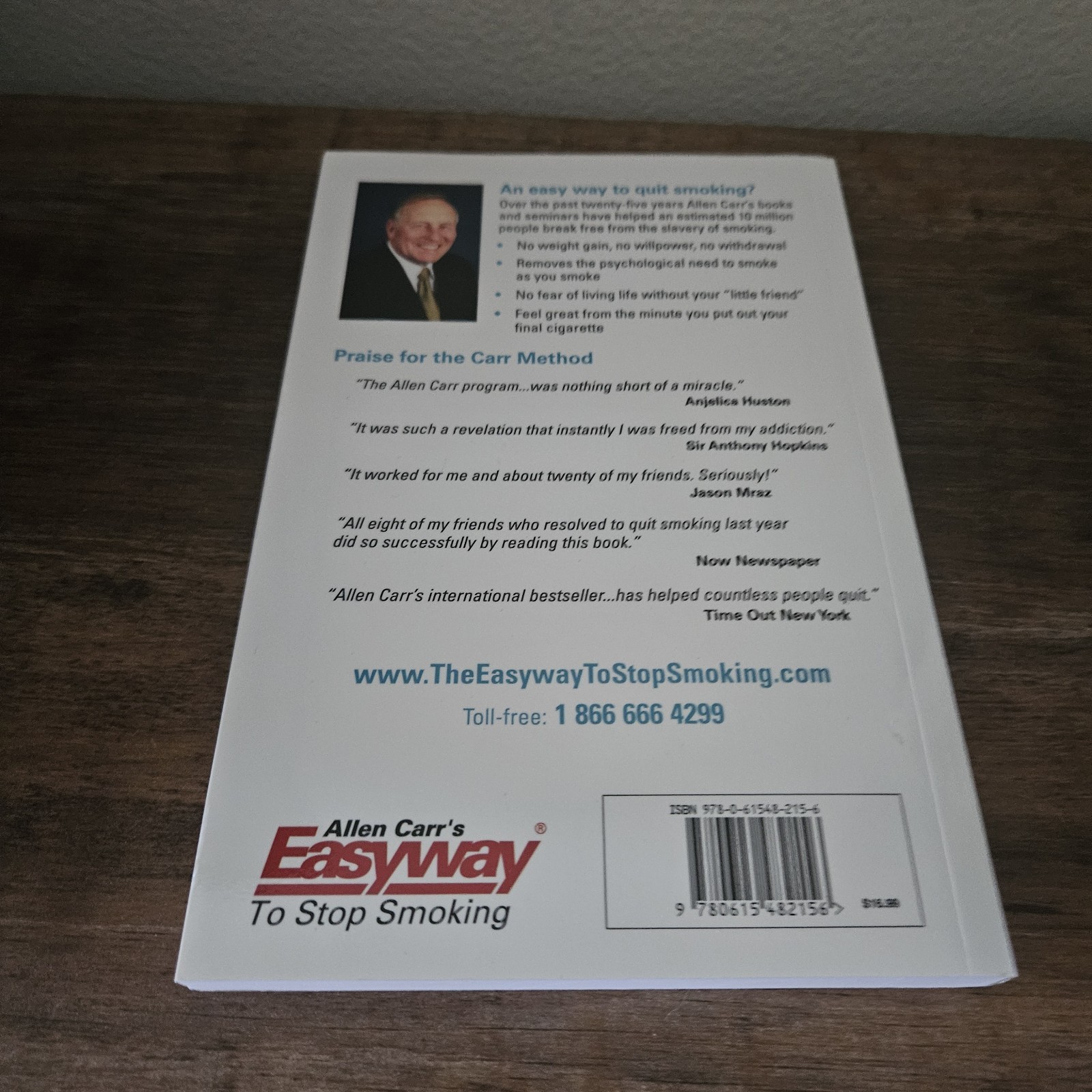Allen Carr’s Easy Way To Stop Smoking / Paperback Book / Nicotine Addiction Help