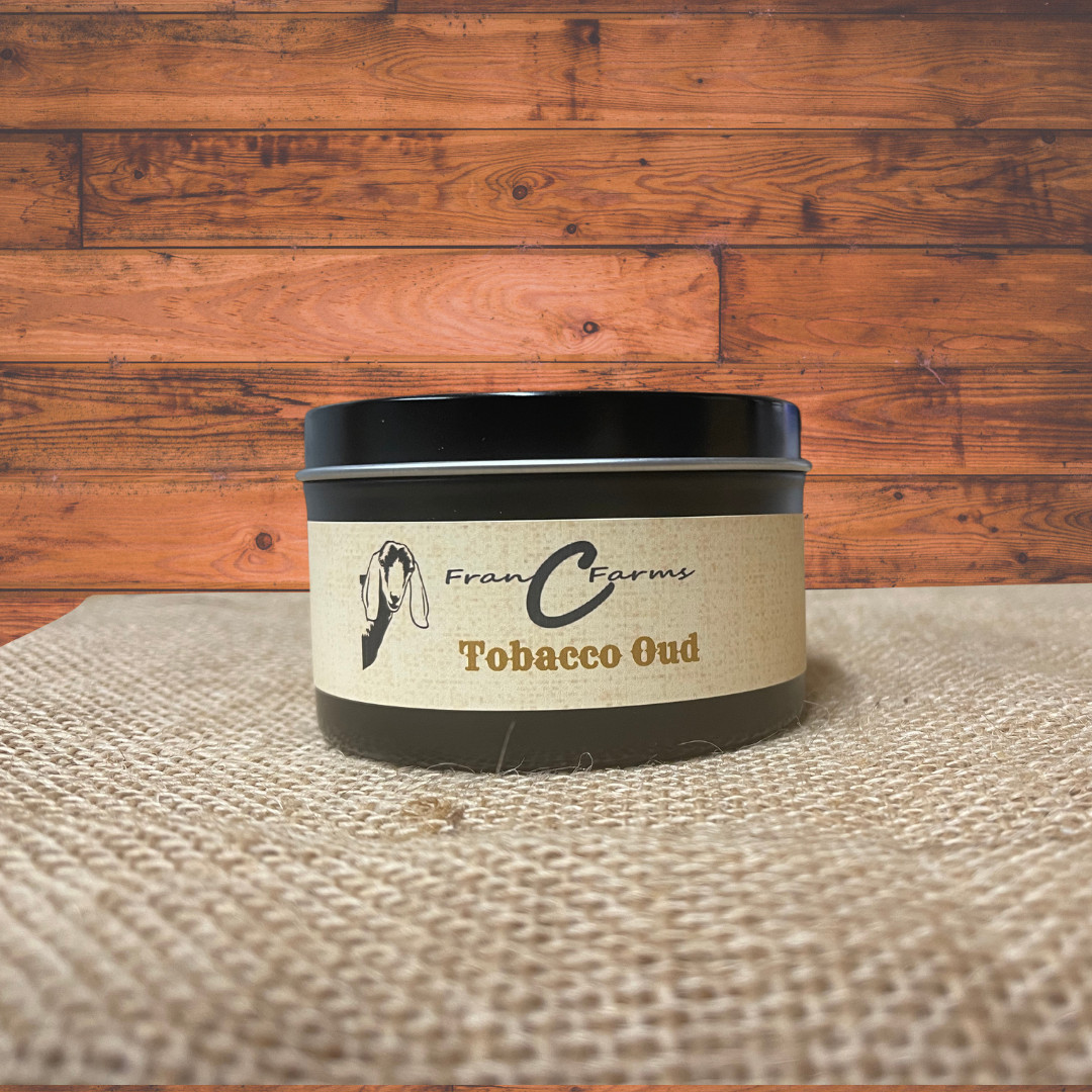 Tobacco Oud Soy Candle – 8 oz. Tin
