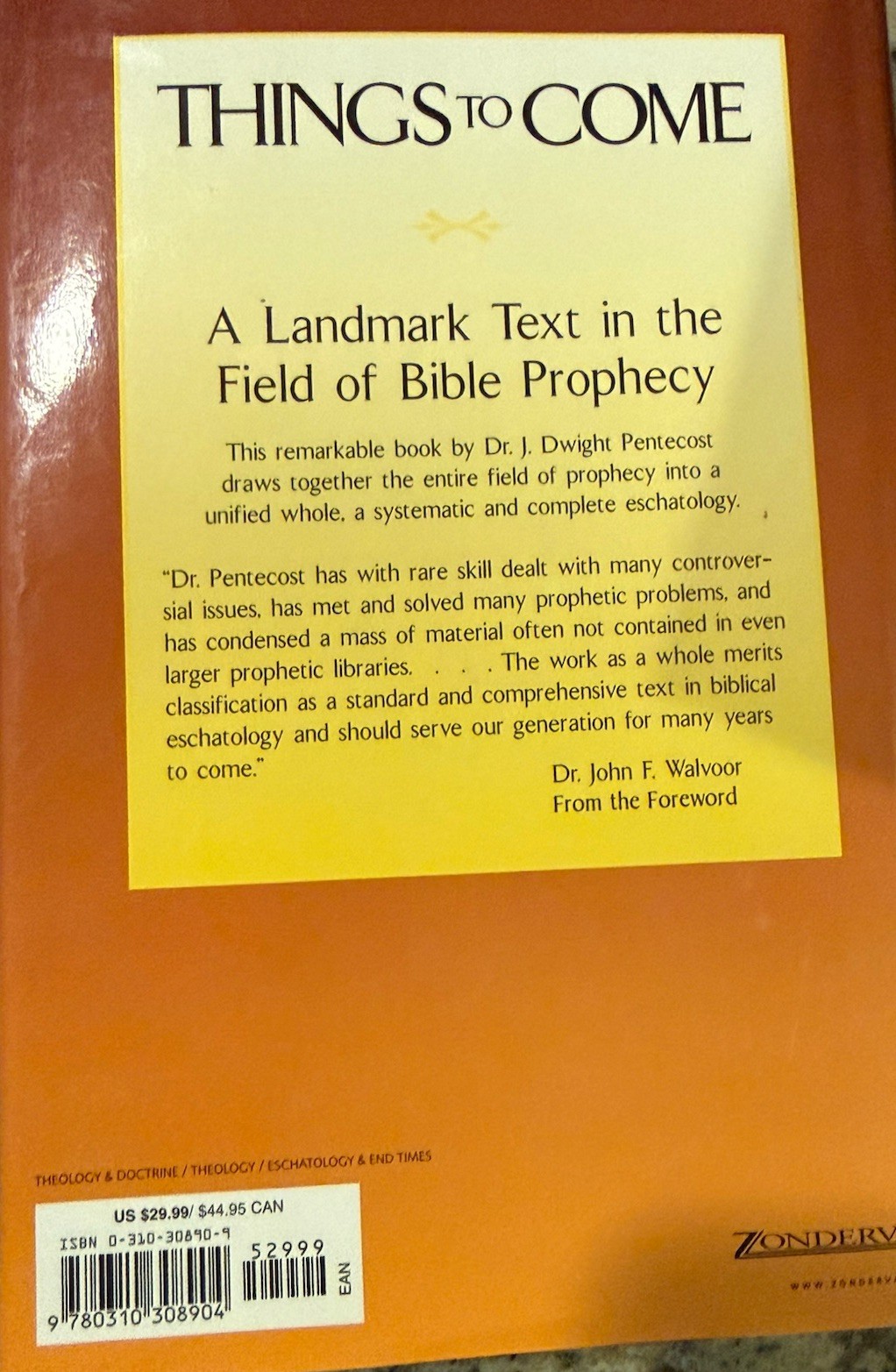 Things to Come: A Study in Biblical Eschatology, Pentecost, J. Dwight, Very Good
