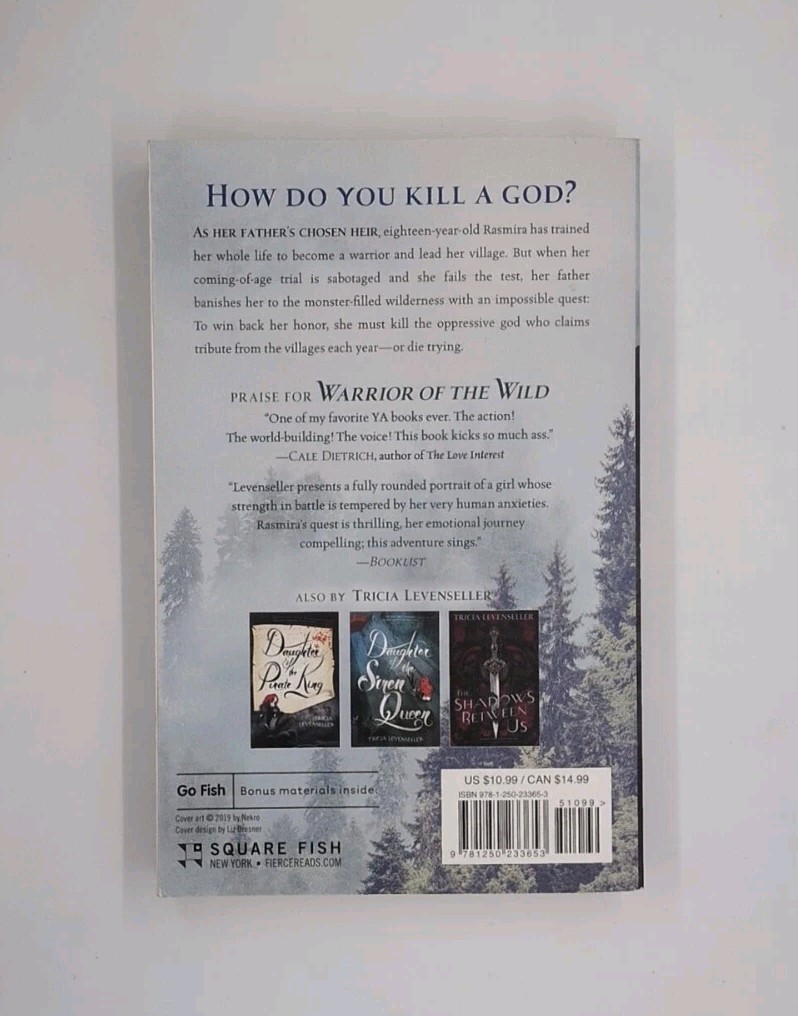 Signed! Warrior of the Wild by Tricia Levenseller (2020, Square Fish)