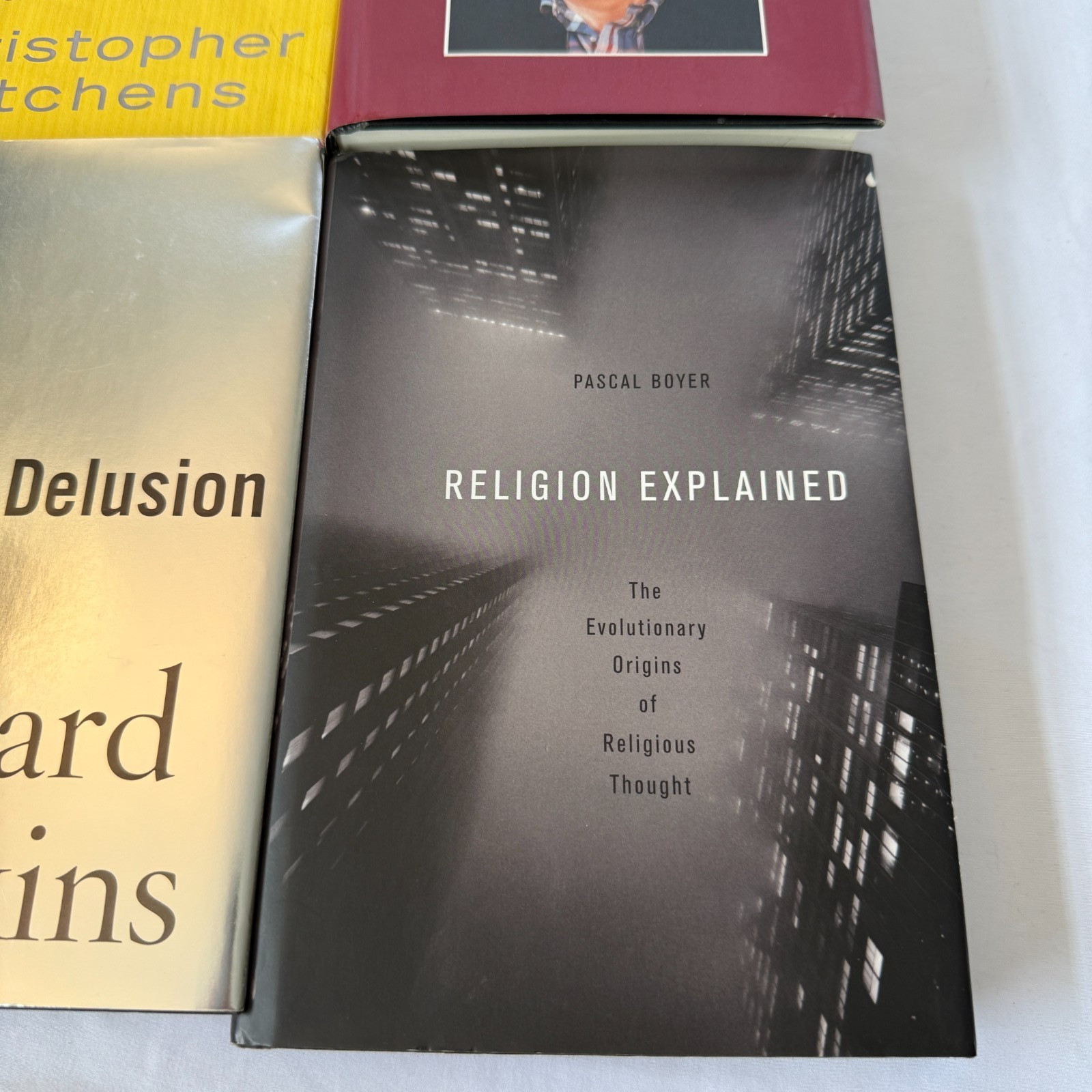 ATHEIST BOOK LOT 4 RICHARD DAWKINS CHRISTOPHER HITCHENS PASCAL BOYER STEVE ALLEN