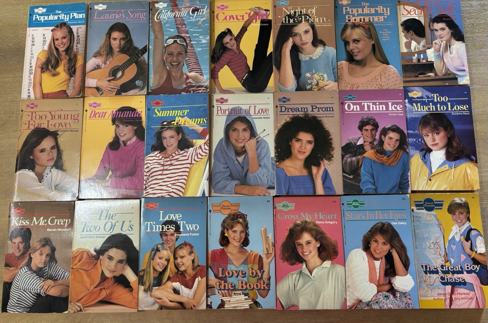 Sweet Dreams Lot 21 Teen Vintage YA Romance Paperback Books 1980s