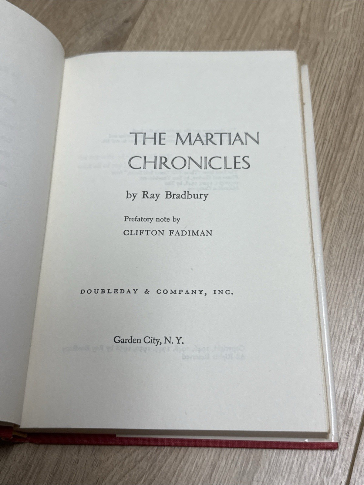 The Martian Chronicles By Ray Bradbury Hardcover Sci-fi Novel 1958