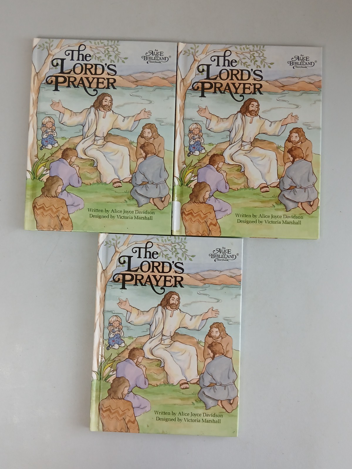 Davidson ALICE IN BIBLELAND Series Vintage 1980s HC Kids Book Lot of 14 Titles
