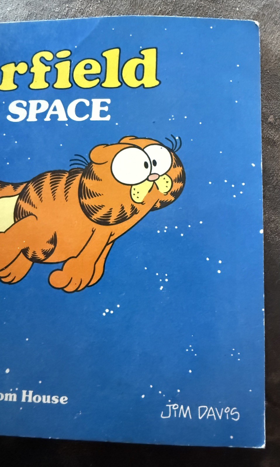 Garfield in Space by Jim Davis (1983 Random House) Paperback 5inx5.5in vintage