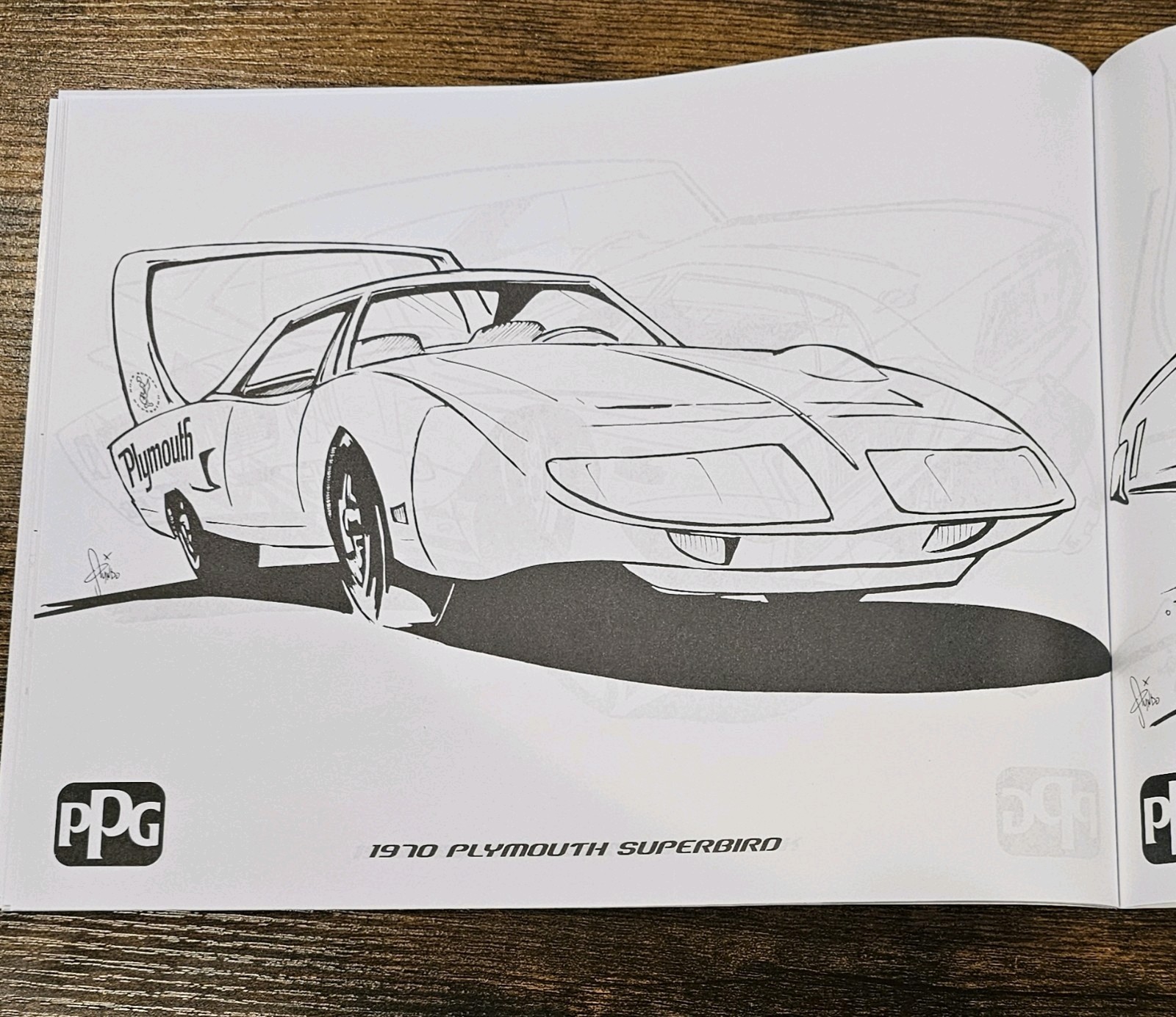 Lot Of 10 NEW- 2016 PPG Industries-Hot Rod Coloring Book- 30 Pages- CAR HOBBIEST
