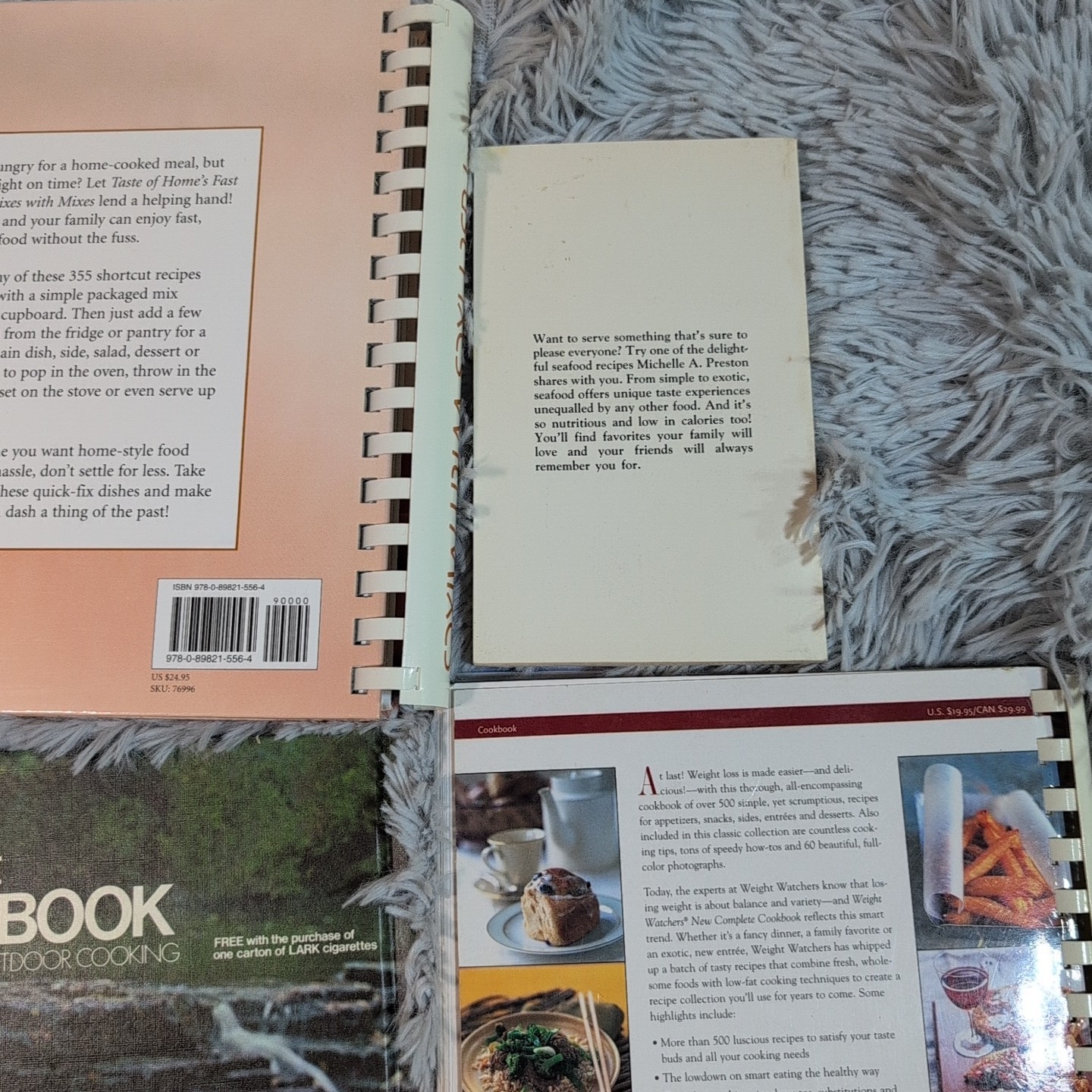 Lot Of 6 Cookbook Seafood Barbecue Deserts Breakfast Lunch Supper