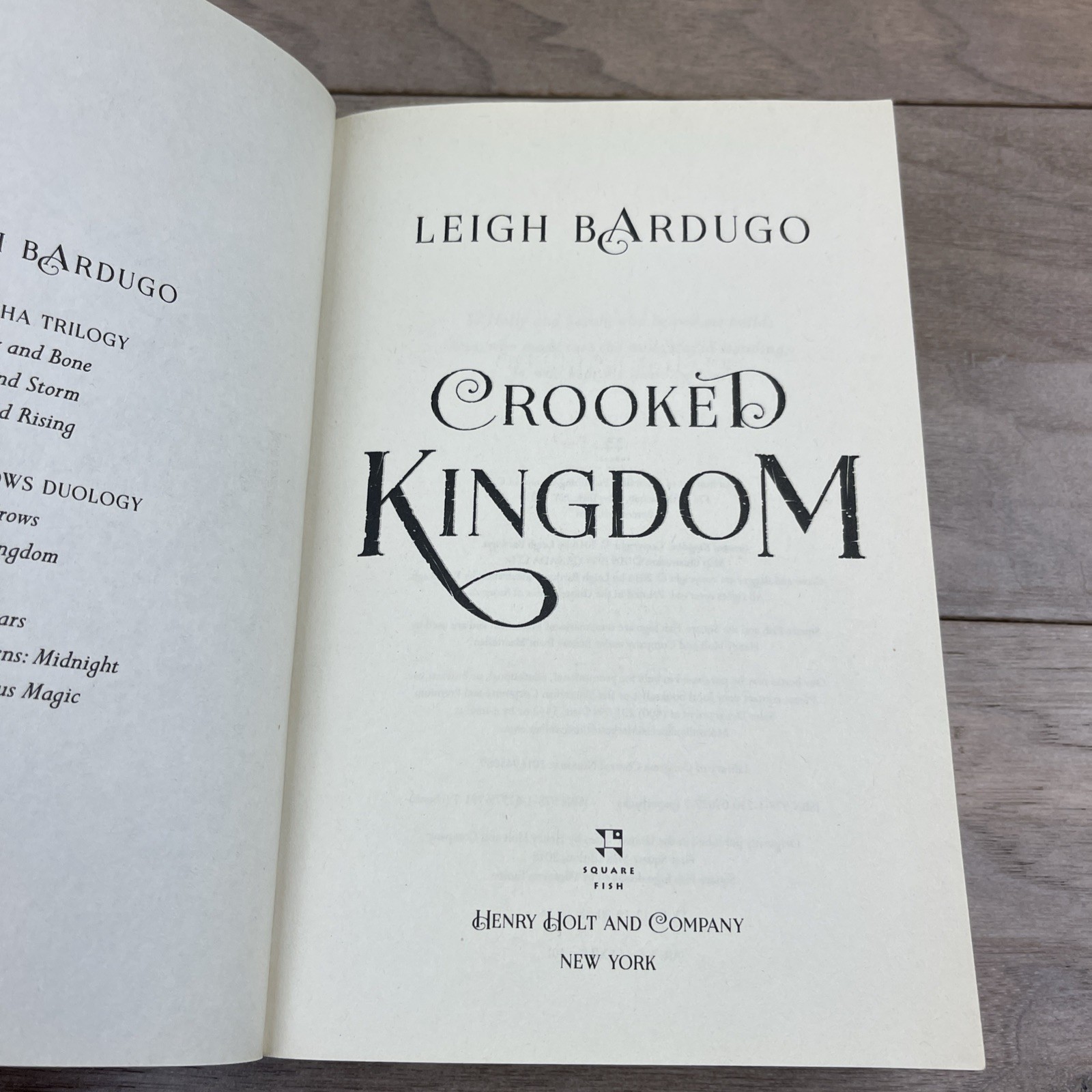 The Six Of Crows Duology Paperback Set Leigh Bardugo Square Fish 1st Edition