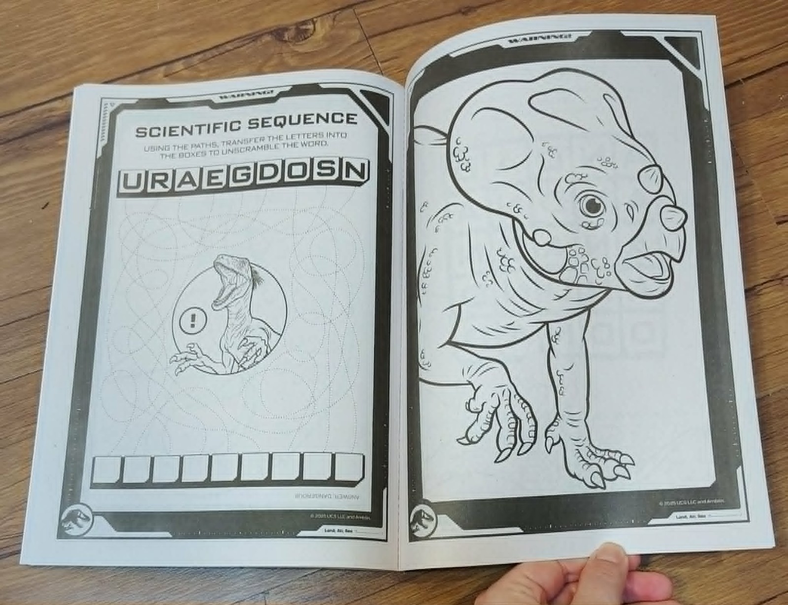 Jurassic World Jumbo Coloring & Activity Dinosaur Book Dinosaurs To Color T-Rex