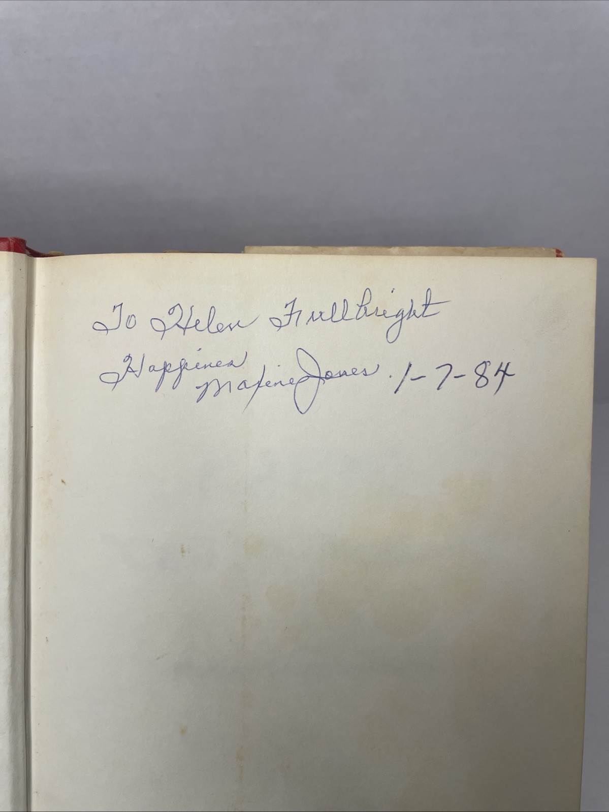 Maxine Jones Call Me Madam Signed Inscribed 1st Printing HC/DJ 1983