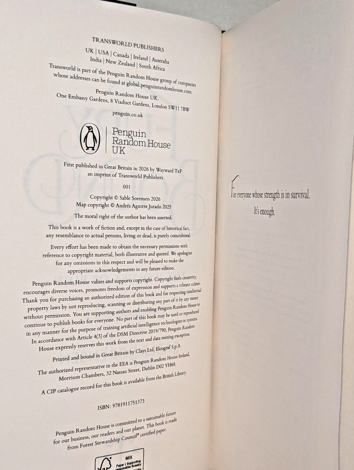 SIGNED Special LUXURY Edition FURY BOUND Sable Sorensen Bewitched Pages * New *
