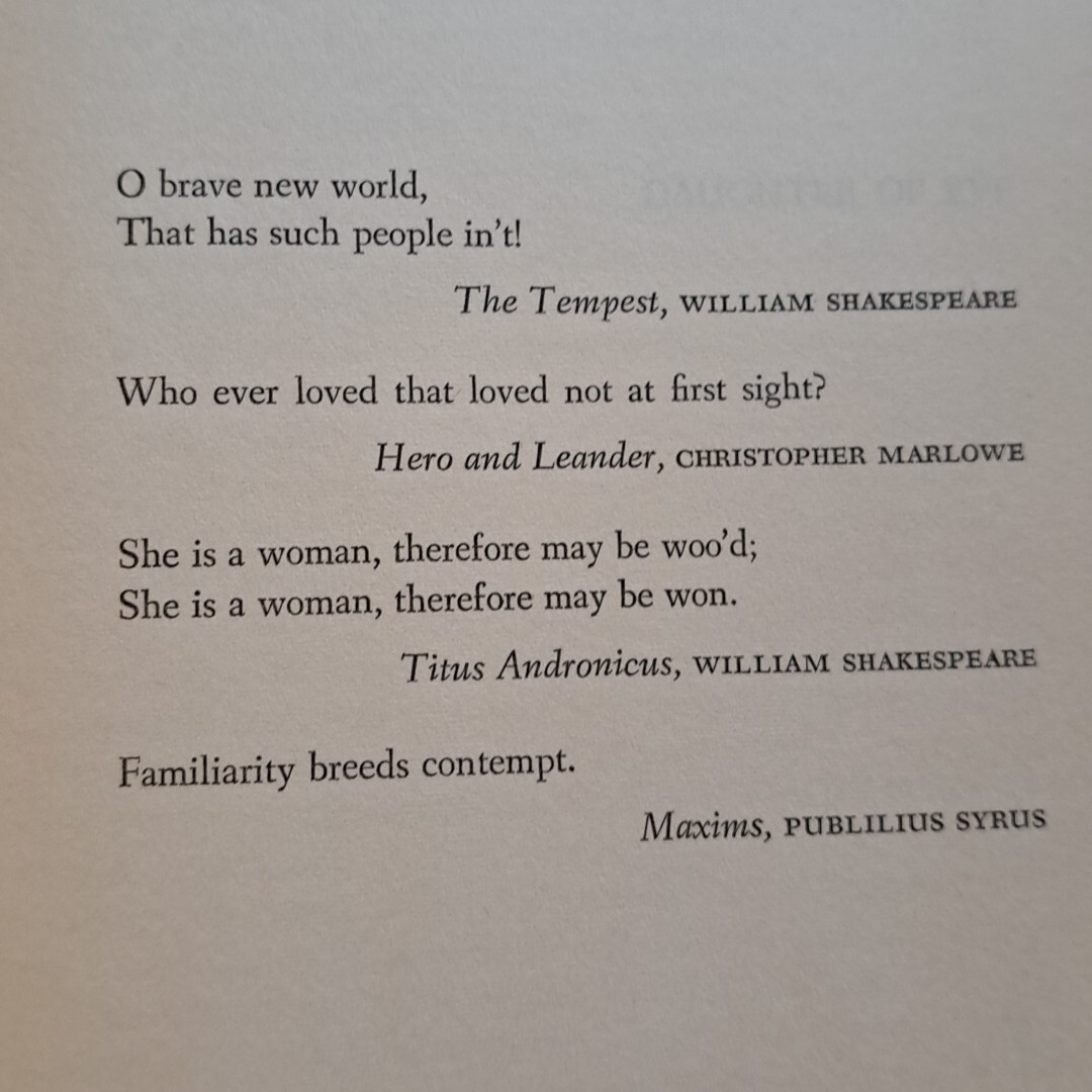 Daughter Of Eve Noel Gerson Doubleday 1958 HC DJ 320 Pages