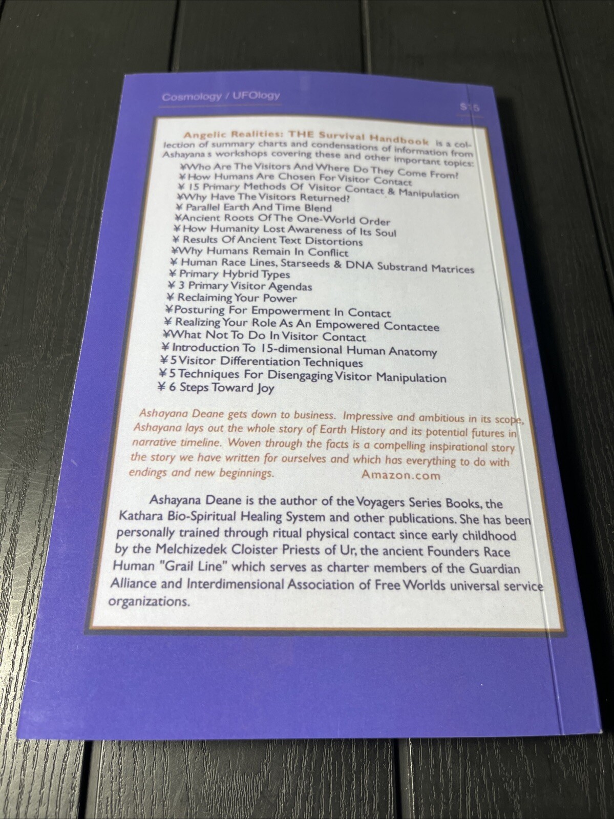 Angelic Realities The Survival Handbook By Ashayana Deane Ekr MC New Reprint