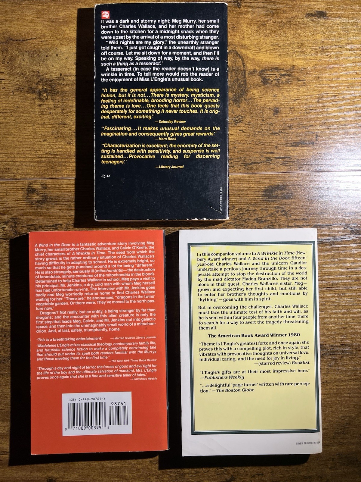 A Wrinkle in Time by Madeleine L’Engle 1976 PB Dell Laurel Leaf STRANGER THINGS