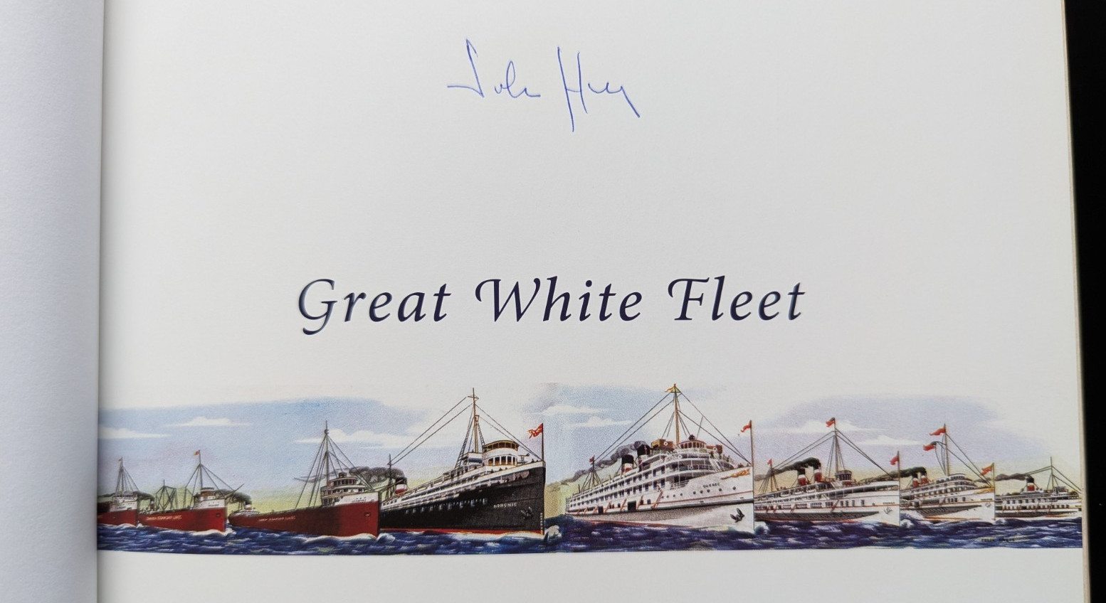 Great White Fleet Canada Steamship Lines John Henry Signed History HC
