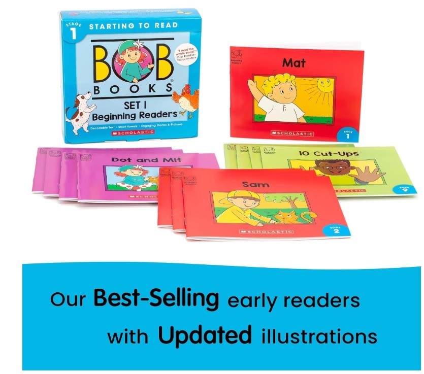 Learn to Read Bundle – Stage 1 with 4 Phonics Box Sets, 3 Workbooks, Flashcards