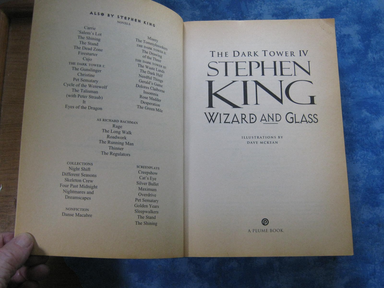 WIZARD AND GLASS The Dark Tower IV STEPHEN KING SC 1997 1st Plume Printing VGC